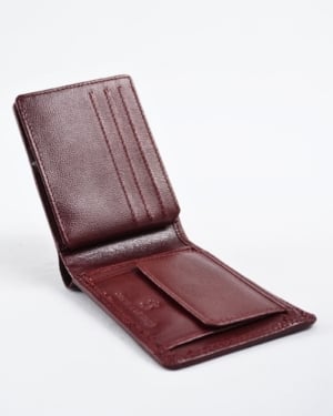 Hudson Men’s Original Leather Wallet (Brown & Cherry Blend)