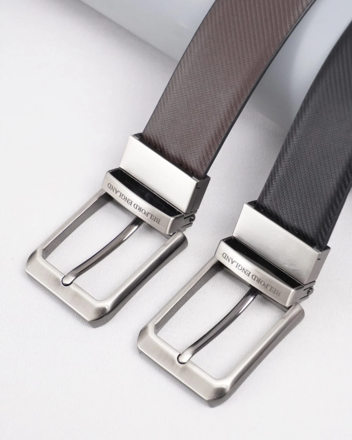 Lazio Men's Original Leather Belt Reversible (Black & Brown) Lazio Men's Original Leather Belt Reversible (Black & Brown)