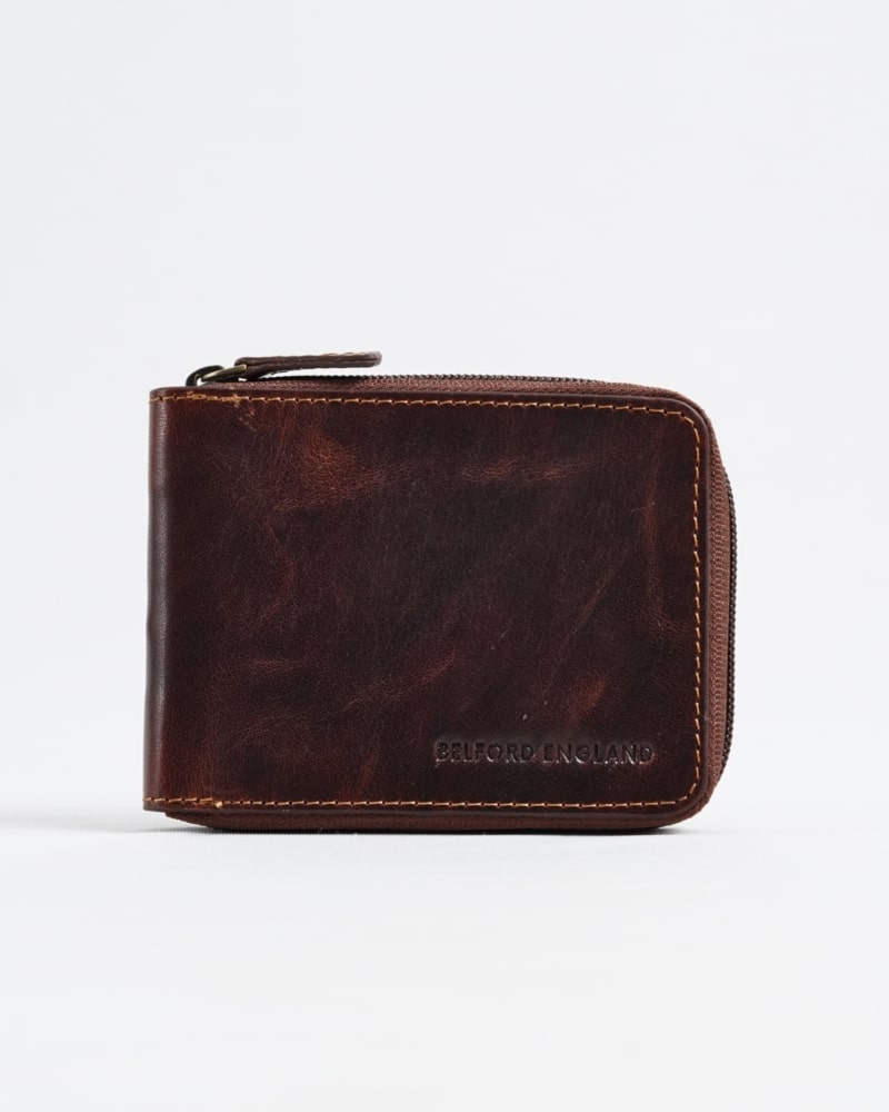 Tokyo Men’s Original Leather Wallet (Vintage Brown)