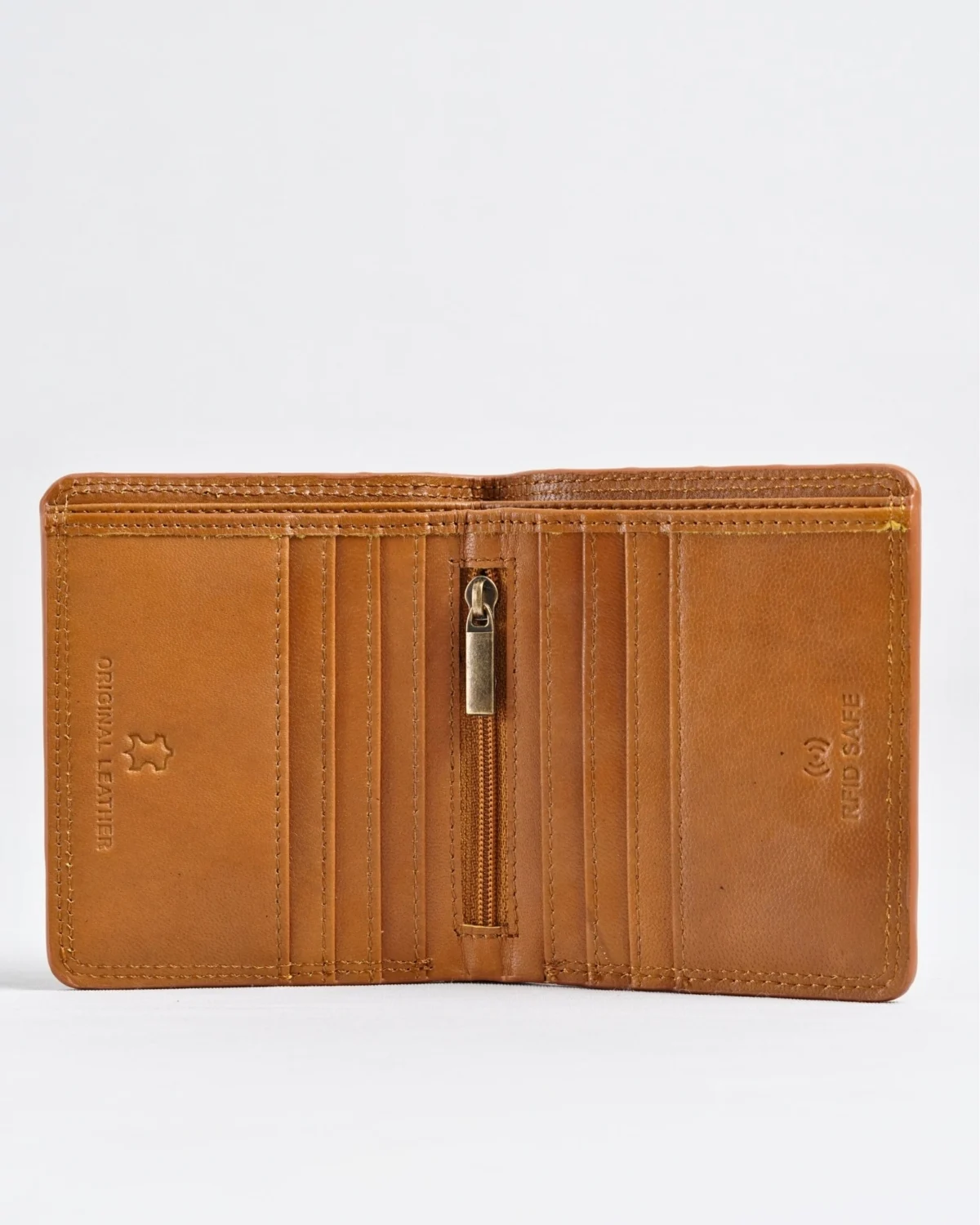 Aubrey - Men’s Original Leather Wallet (Almond Brown) Aubrey - Men’s Original Leather Wallet (Almond Brown)