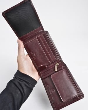 Cambridge Men’s Original Leather Wallet (Luxury Cherry)