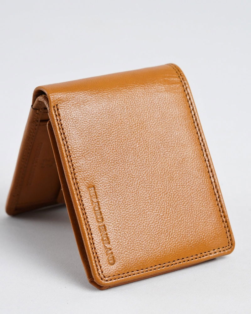 Cambridge - Men’s Original Leather Wallet (Rich Tan)
