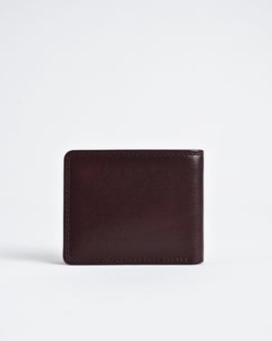 Conway - Men’s Original Leather Sleek Wallet (Cherry)