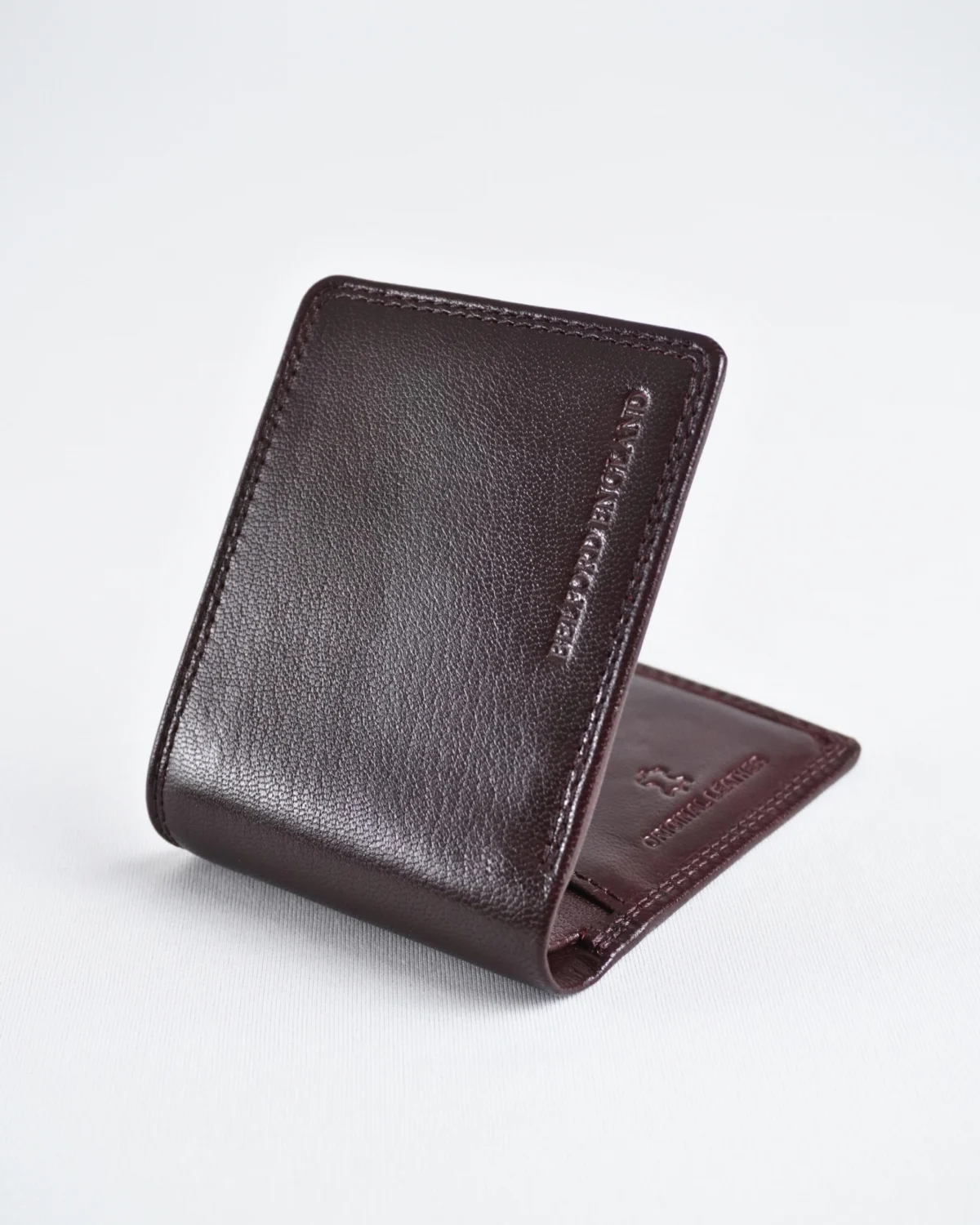 Conway - Men’s Original Leather Sleek Wallet (Cherry) Conway - Men’s Original Leather Sleek Wallet (Cherry)