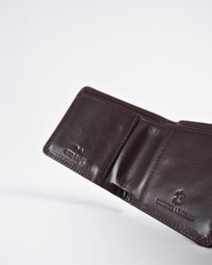 Conway - Men’s Original Leather Sleek Wallet (Cherry)