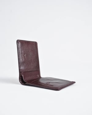 Conway - Men’s Original Leather Sleek Wallet (Cherry)