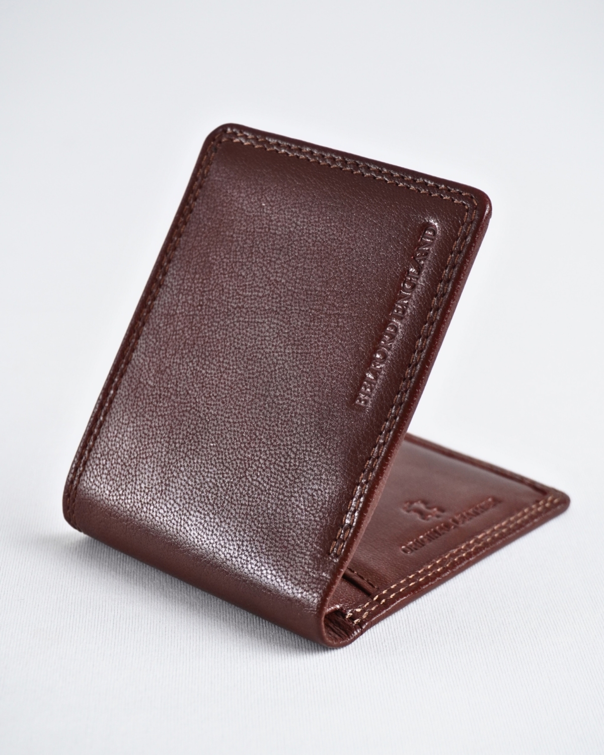 Conway - Men’s Original Leather Sleek Wallet (Cherry) Conway - Men’s Original Leather Sleek Wallet (Cherry)