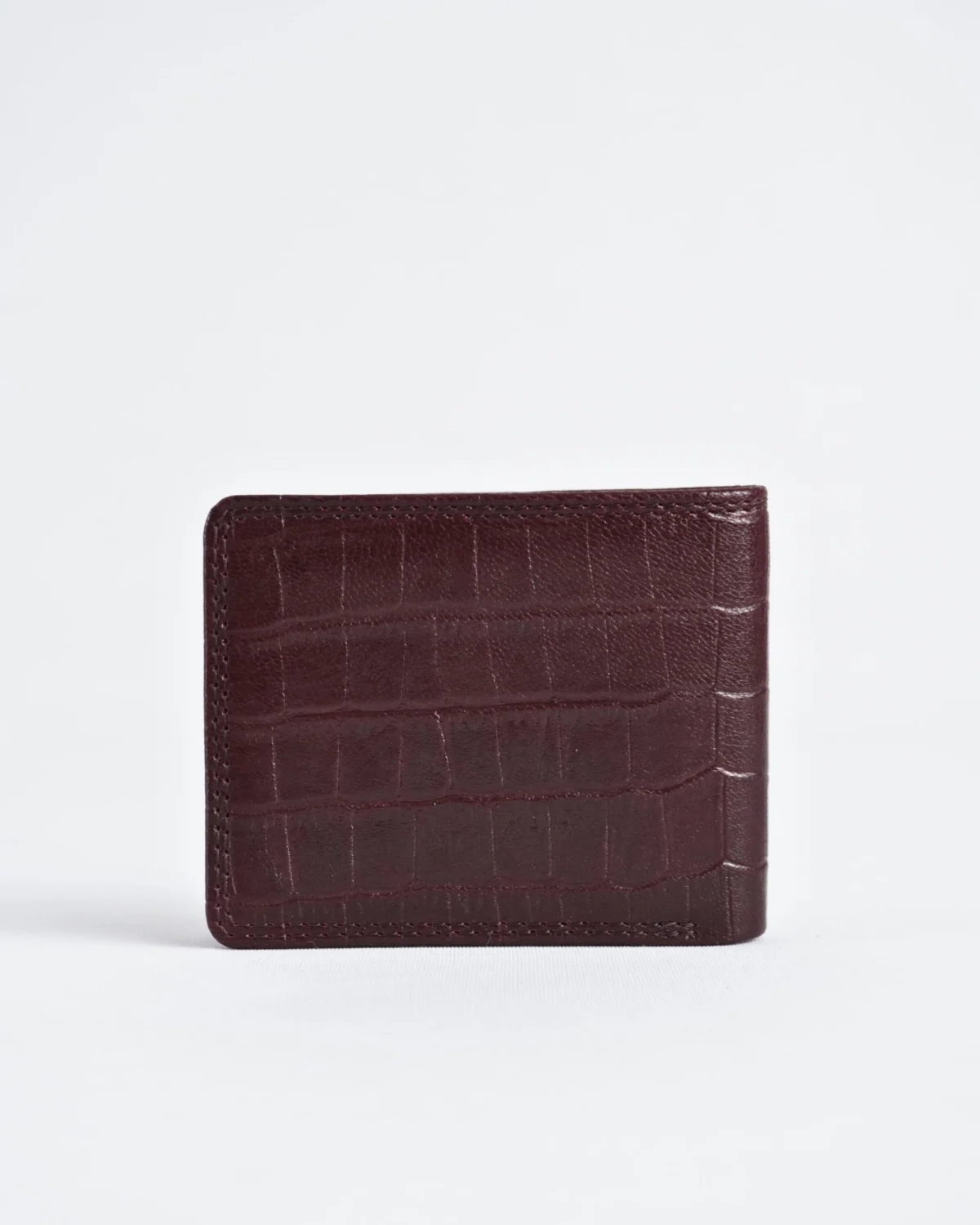 Conway - Men’s Original Leather Sleek Wallet (Croco Cherry) Conway - Men’s Original Leather Sleek Wallet (Croco Cherry)