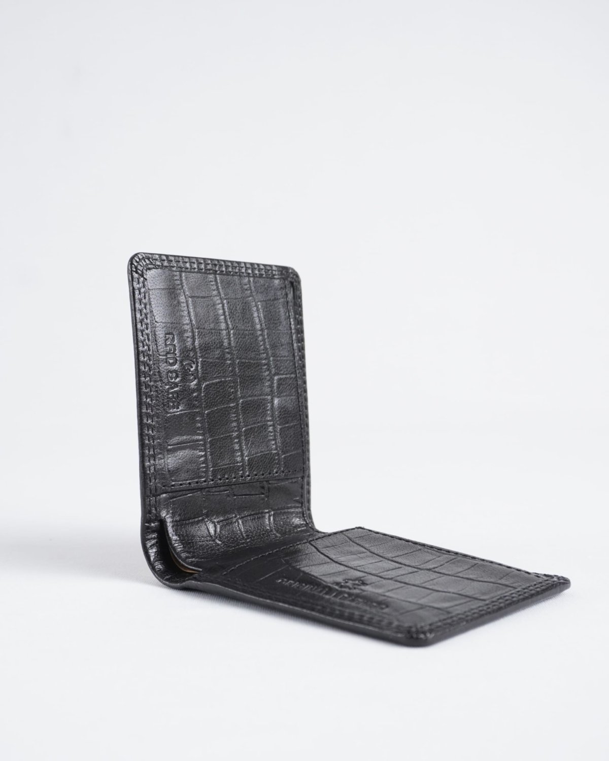 Conway - Men’s Original Leather Wallet (Croco Black)