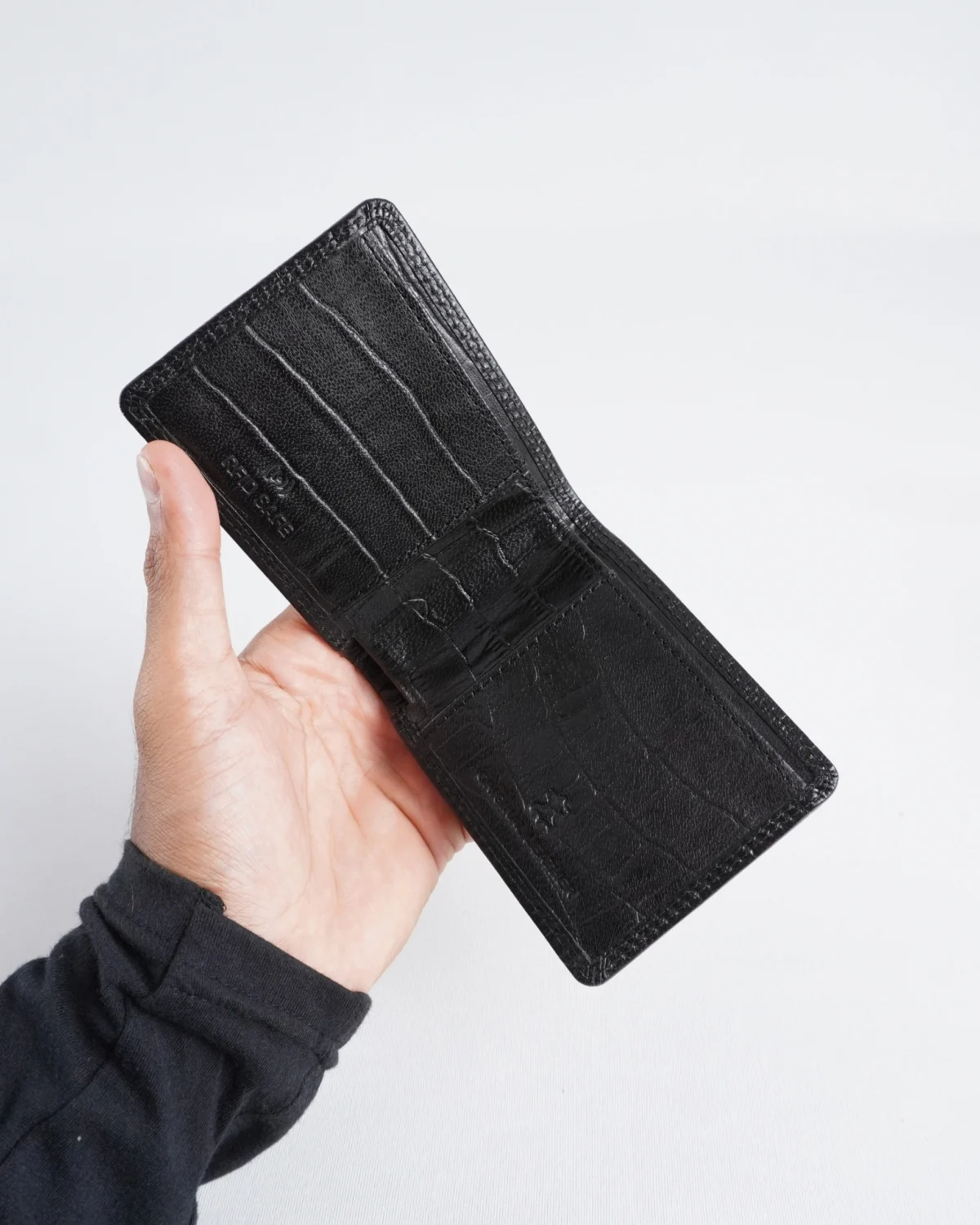Conway - Men’s Original Leather Wallet (Croco Black) Conway - Men’s Original Leather Wallet (Croco Black)