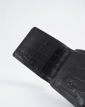 Conway - Men’s Original Leather Wallet (Croco Black)