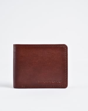 Conway - Sleek Men’s Original Leather Sleek Wallet (Rich Brown)