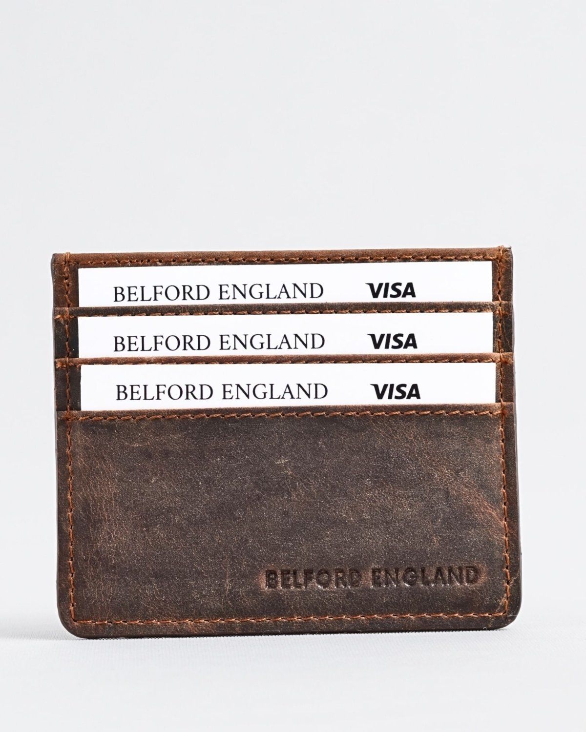 Darwin- Men’s Original Leather Card Holder (Rugged Brown)