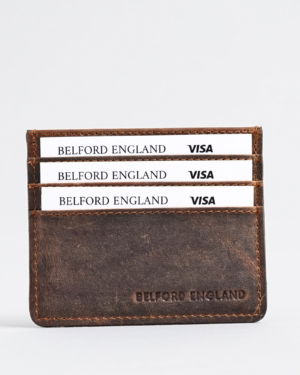 Darwin- Men’s Original Leather Card Holder (Rugged Brown)