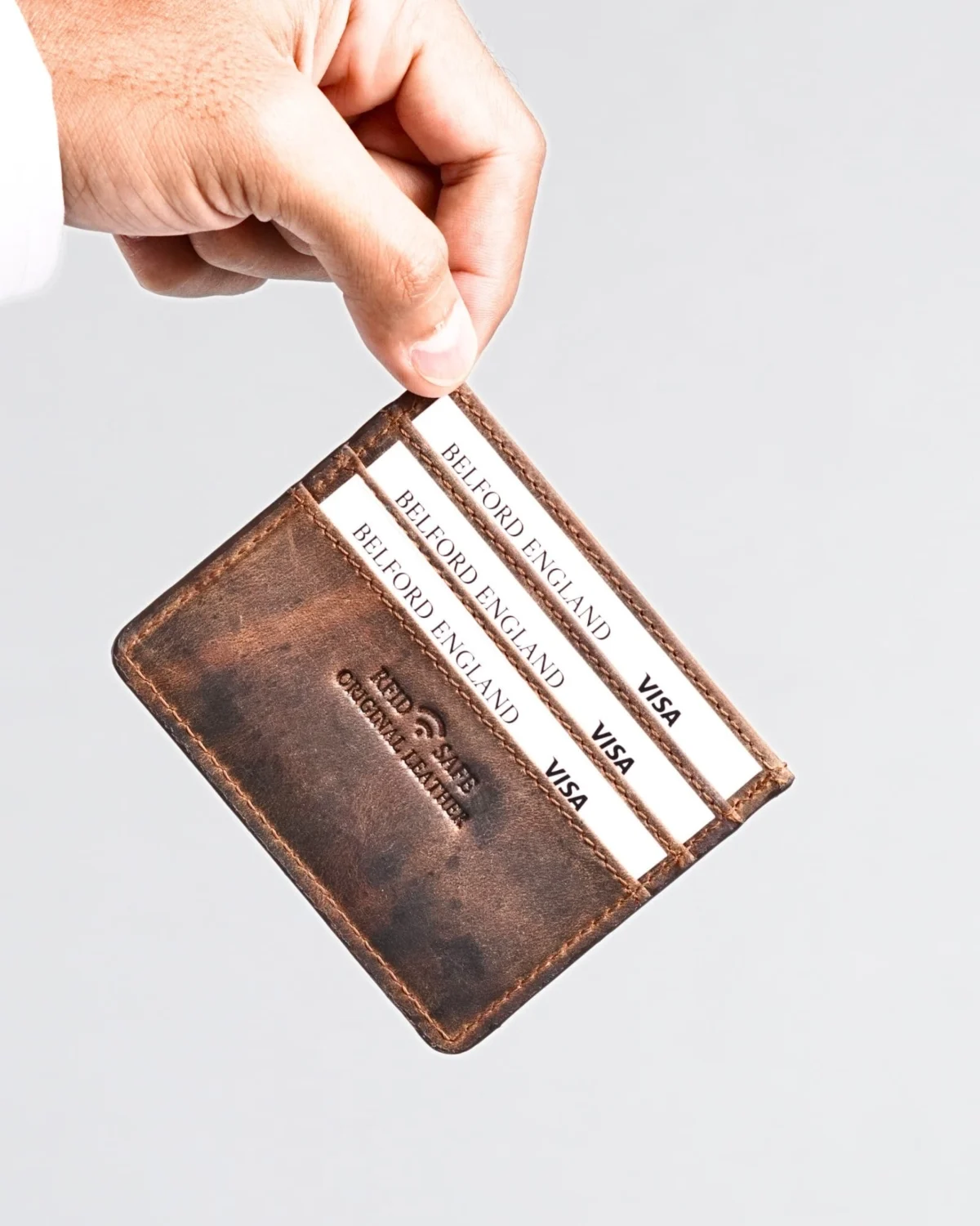 Darwin- Men’s Original Leather Card Holder (Rugged Brown) Darwin- Men’s Original Leather Card Holder (Rugged Brown)