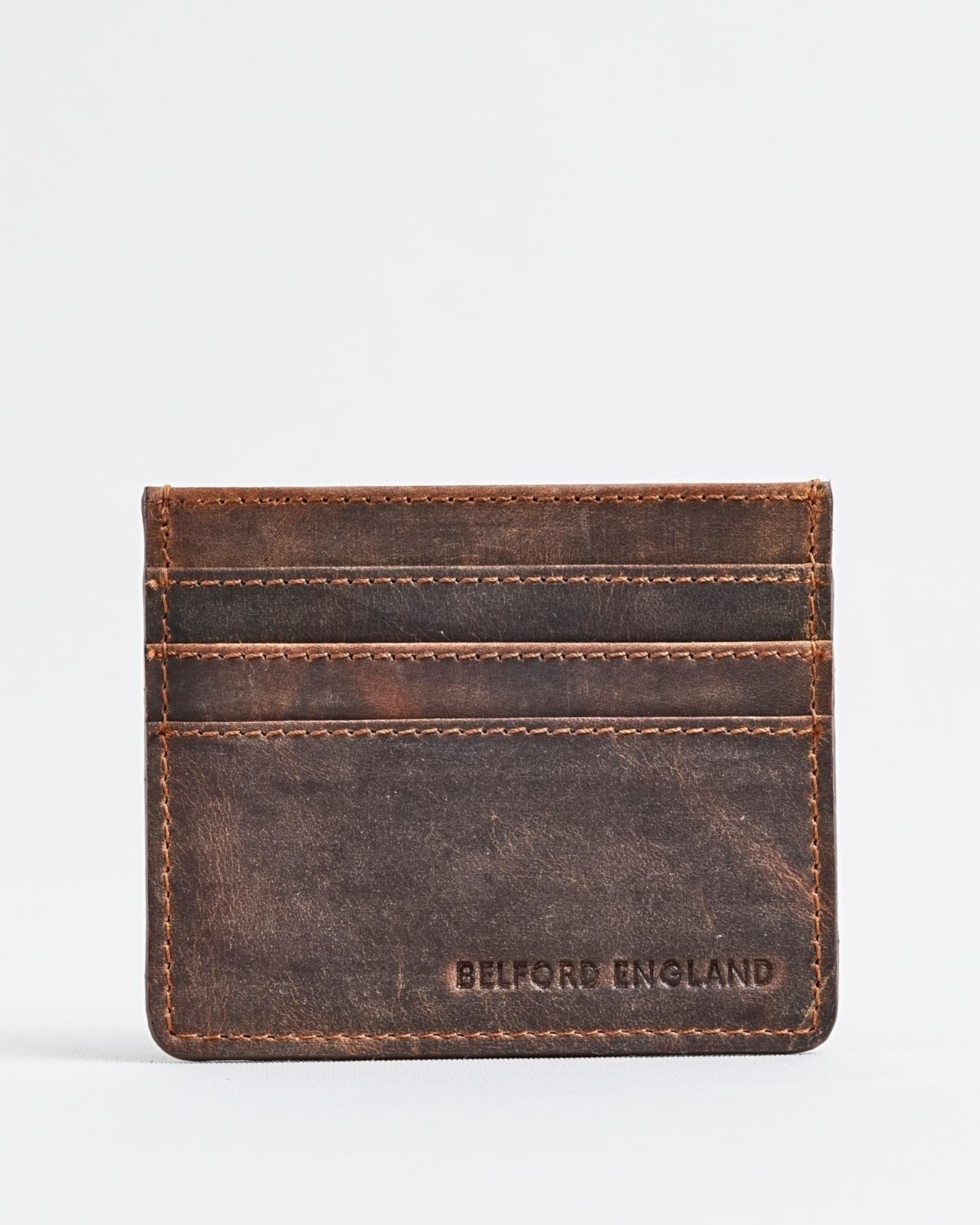 Darwin- Men’s Original Leather Card Holder (Rugged Brown)