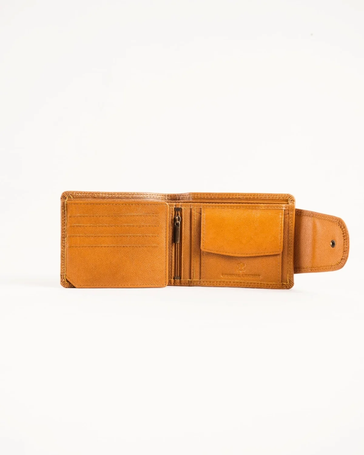 Derby - Men’s Original Leather Wallet (Rich Tan) Derby - Men’s Original Leather Wallet (Rich Tan)