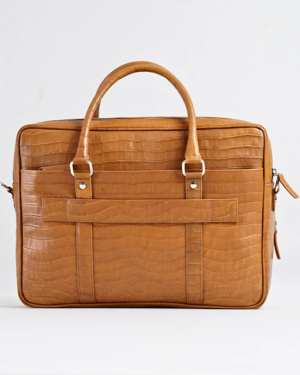 Executive Men's Original Leather Briefcase (Croco Rich Tan) Executive Men's Original Leather Briefcase (Croco Rich Tan)