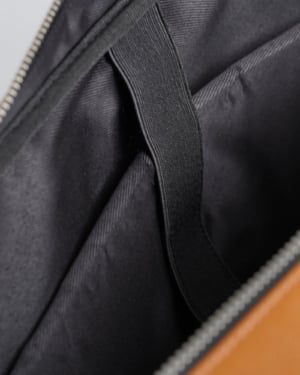 Executive Men's Original Leather Briefcase (Rich Tan)