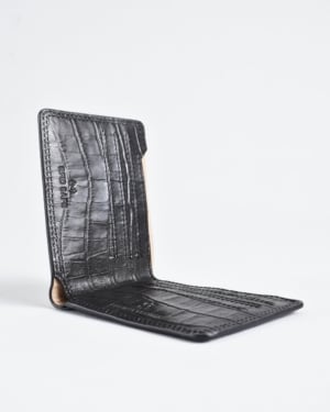 Heritage - Men’s Original Leather Wallet (Croco Black)