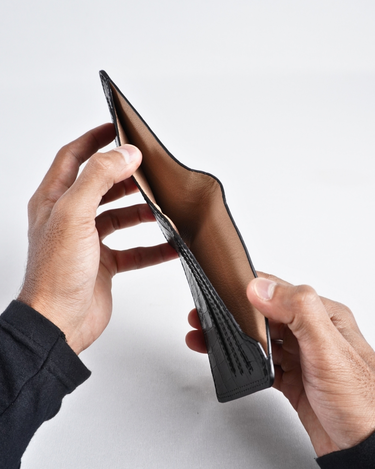 Heritage - Men’s Original Leather Wallet (Croco Black) Heritage - Men’s Original Leather Wallet (Croco Black)