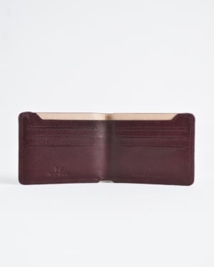 Heritage - Men’s Original Sleek Leather Wallet (Cherry)
