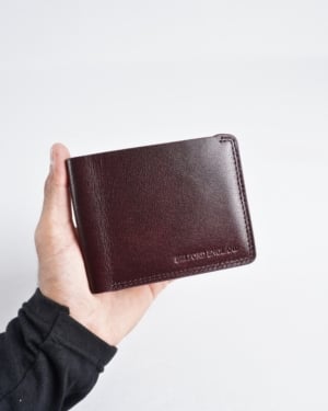 Heritage - Men’s Original Sleek Leather Wallet (Cherry)