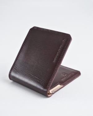LiverPool - Sleek Men’s Original Leather Wallet (Cherry)