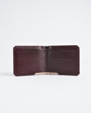 LiverPool - Sleek Men’s Original Leather Wallet (Cherry)