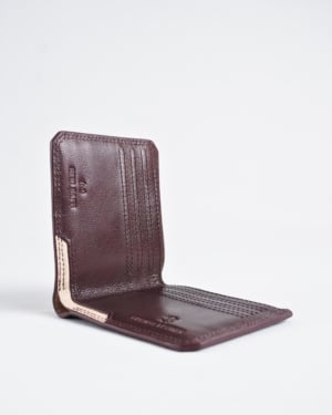 LiverPool - Sleek Men’s Original Leather Wallet (Cherry)