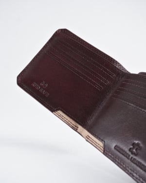 LiverPool - Sleek Men’s Original Leather Wallet (Cherry)