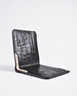 Liverpool - Sleek Men’s Original Leather Wallet (Croco Black)