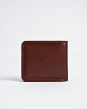 Liverpool - Sleek Men's Original Leather Wallet - (Rich Brown)