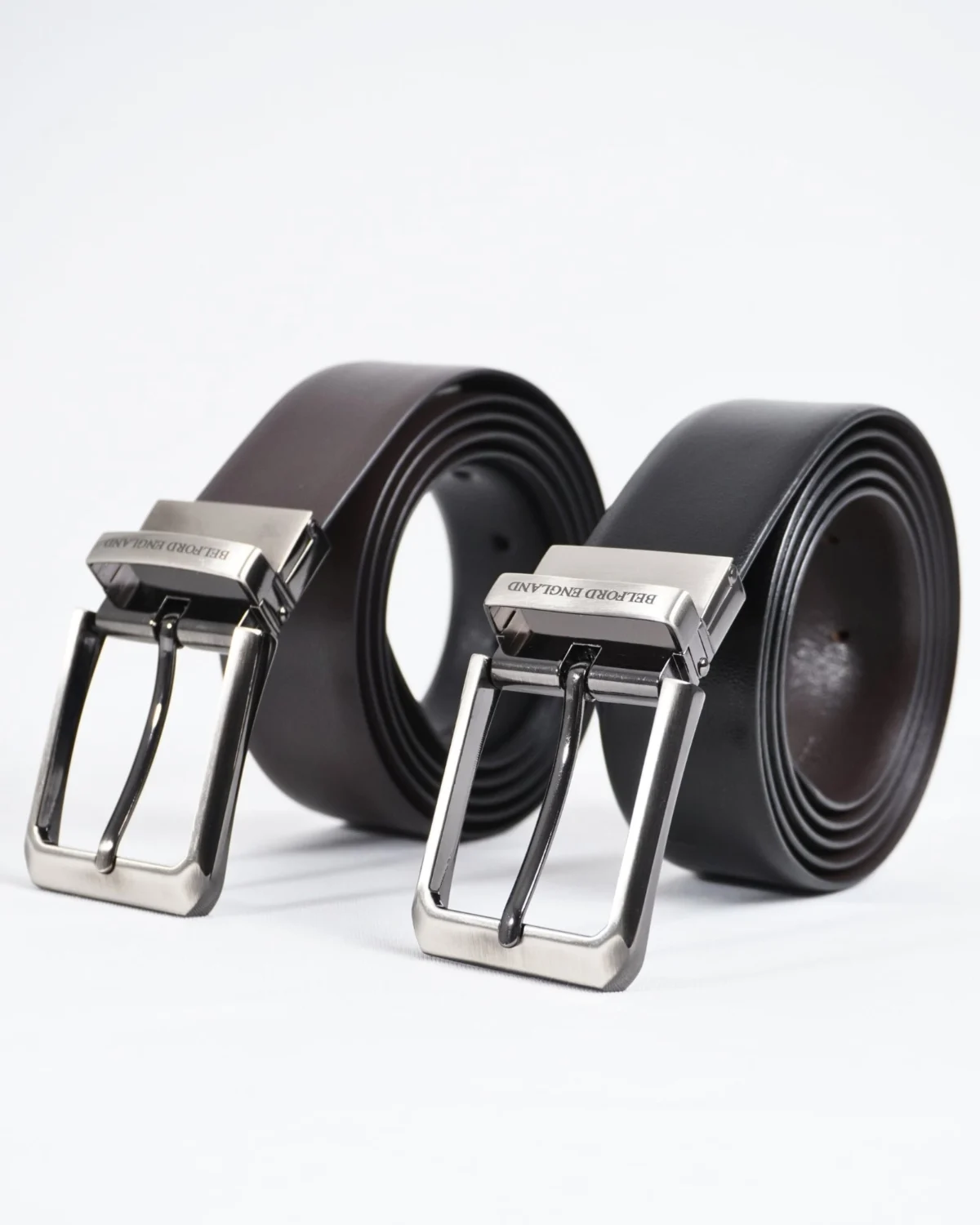 Mexico - Men's Original Leather Belt Reversible (Classic Black & Brown) Mexico - Men's Original Leather Belt Reversible (Classic Black & Brown)