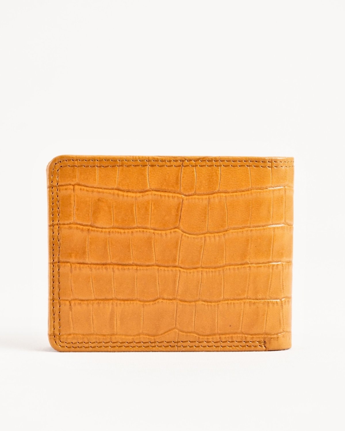 Real Madrid - Men’s Original Leather Wallet (Almond Croco Brown)
