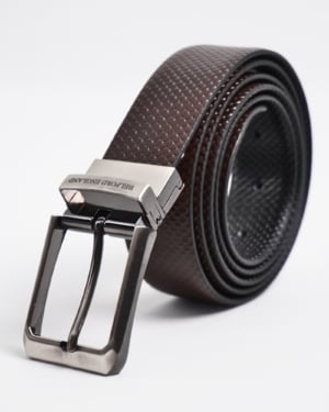 Salmon Men's Original Leather Belt Reversible (Black & Brown)