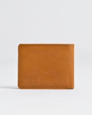Tanner Men’s Original Leather Wallet (Almond Brown)