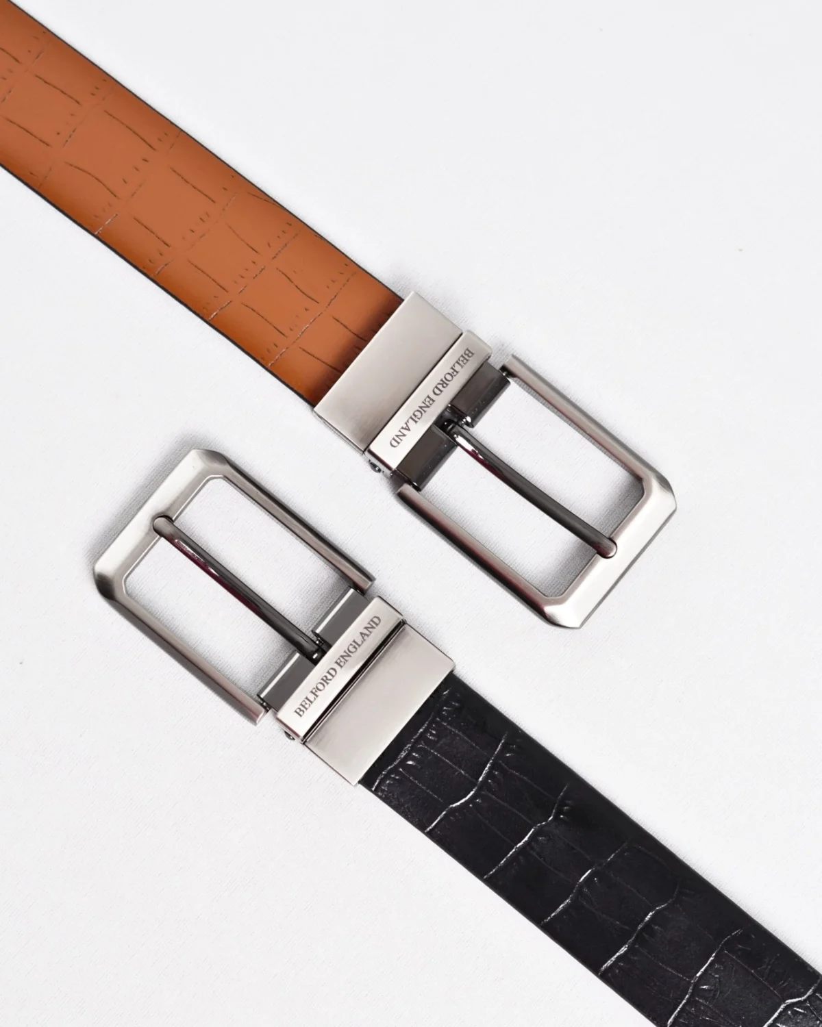 Arizona - Men's Original Leather Belt Reversible (Black & Tan) Arizona - Men's Original Leather Belt Reversible (Black & Tan)