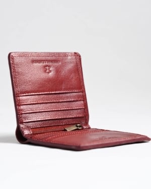 Aubrey - Men’s Original Leather Wallet (Brown & Cherry Blend)