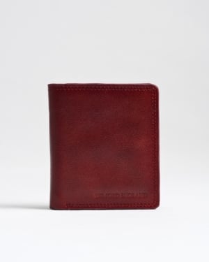 Aubrey - Men’s Original Leather Wallet (Brown & Cherry Blend)