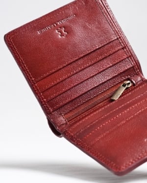 Aubrey - Men’s Original Leather Wallet (Brown & Cherry Blend)