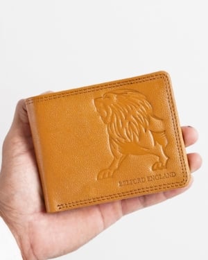 Cambridge - Men’s Original Leather Wallet - Rich Tan (Lion)