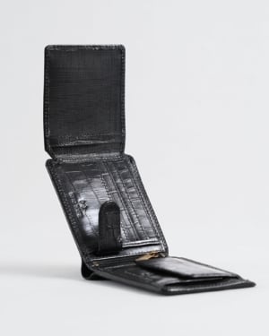 Cambridge Men’s Original Soft Leather Wallet (Croco Black)