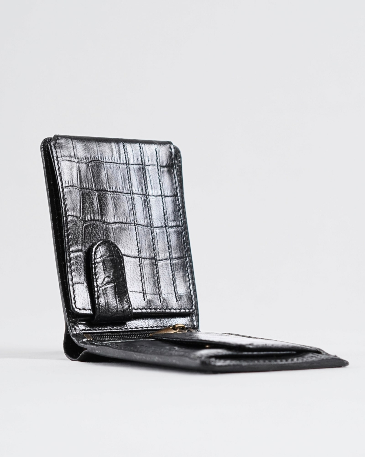 Cambridge Men’s Original Soft Leather Wallet (Croco Black) Cambridge Men’s Original Soft Leather Wallet (Croco Black)