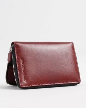 Oliver - Original Leather Sleek Passport Holder (Brown and Cherry Blend)