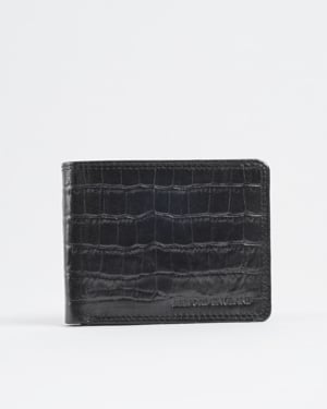 Tanner Men’s Original Leather Wallet ( Croco Black)