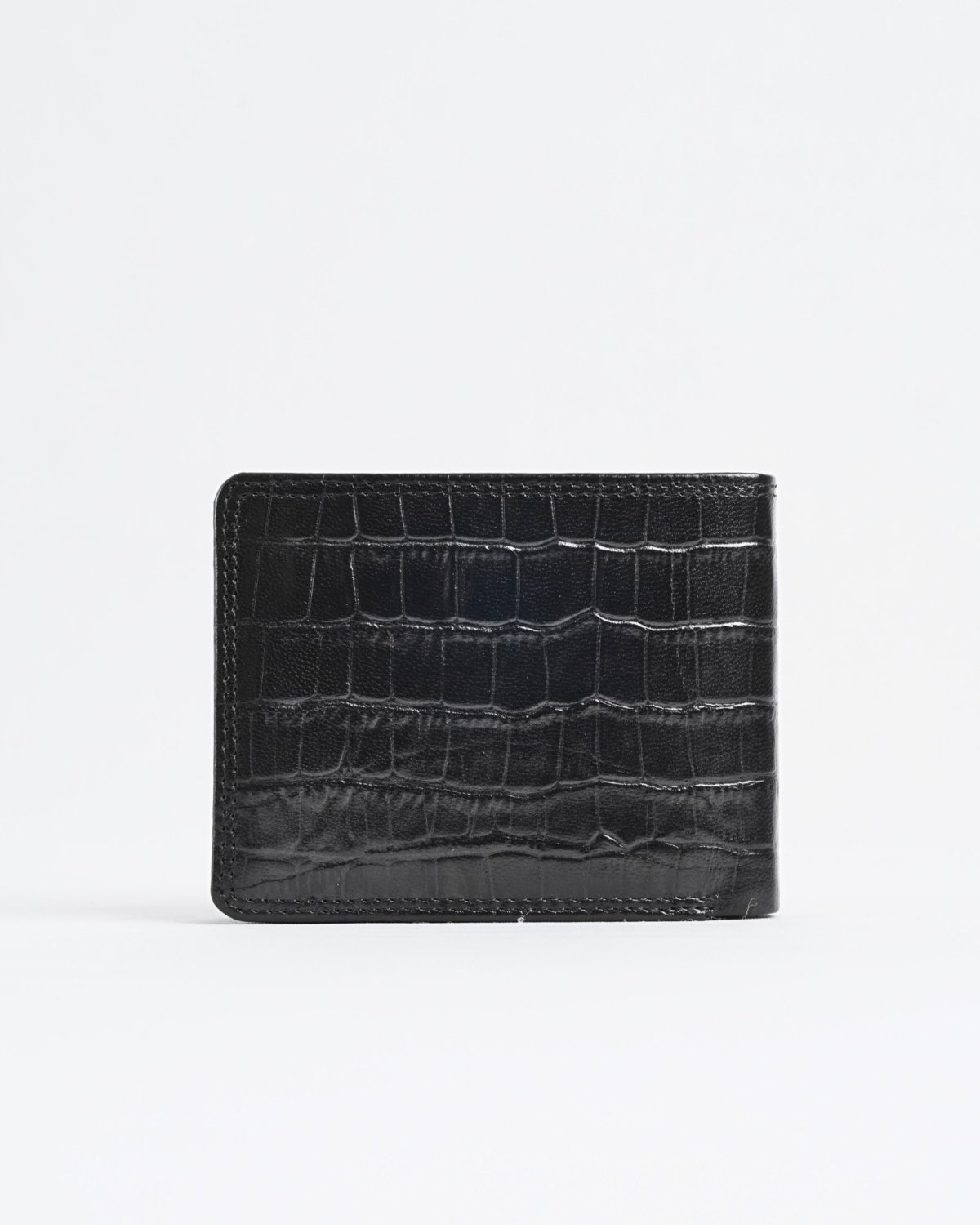Tanner Men’s Original Leather Wallet ( Croco Black)