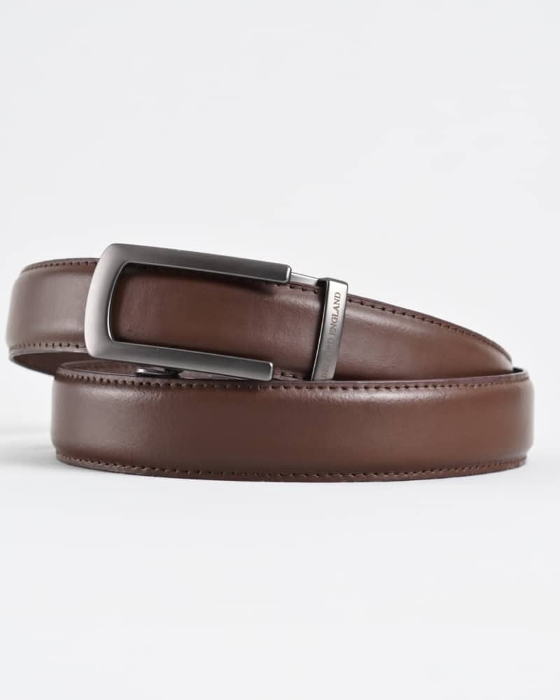 Oxford Men's Original Leather Belt  (Brown)