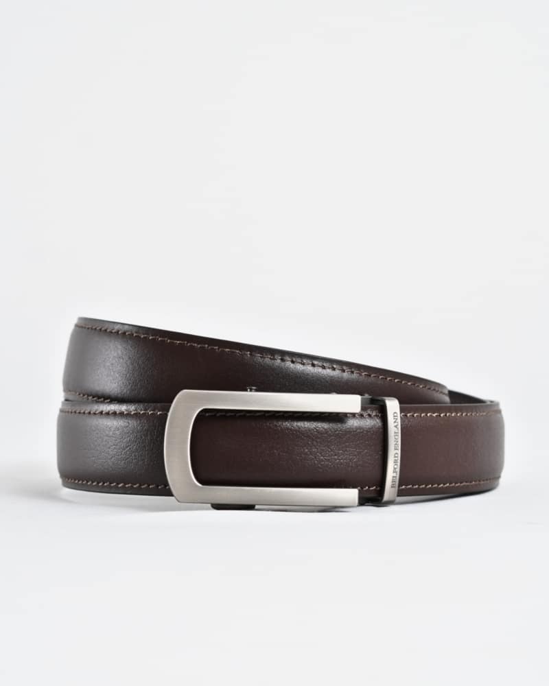 Oxford Men's Original Leather Belt  (Brown)