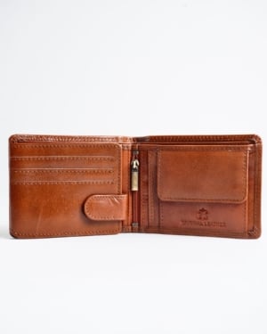 Cambridge - Men’s Original Leather Wallet - LION (Dual Tone Cognac)